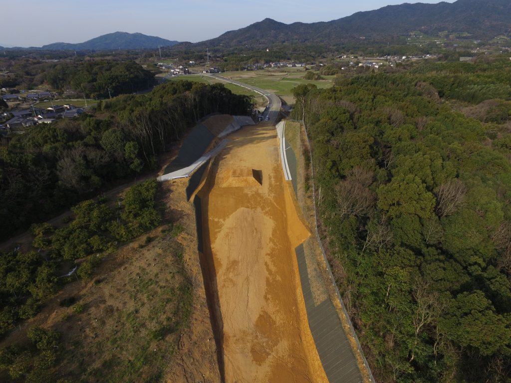 荒尾長洲線道路改良工事