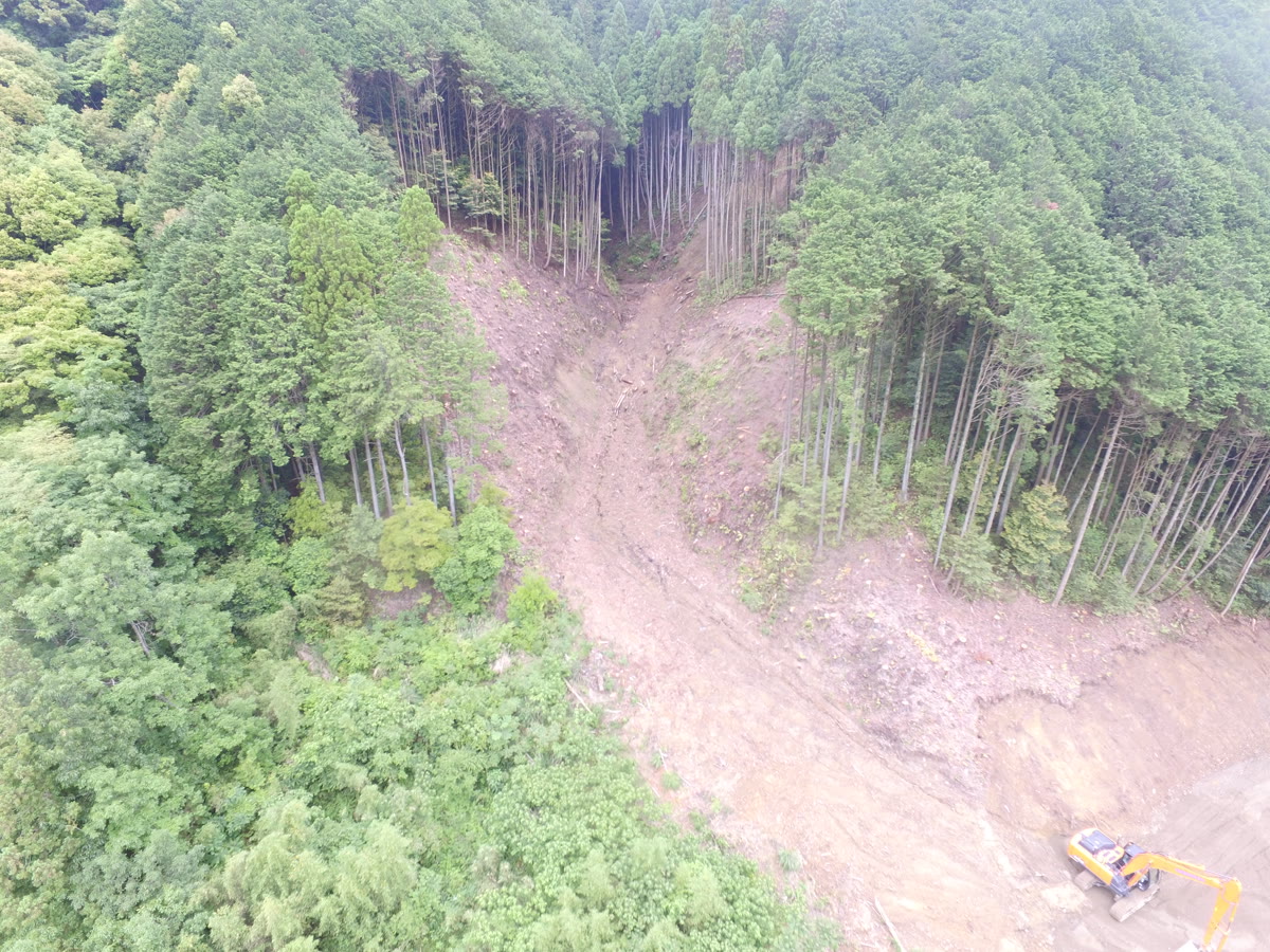 中猪1災害関連緊急砂防（堰堤工）工事他合併　着工前
